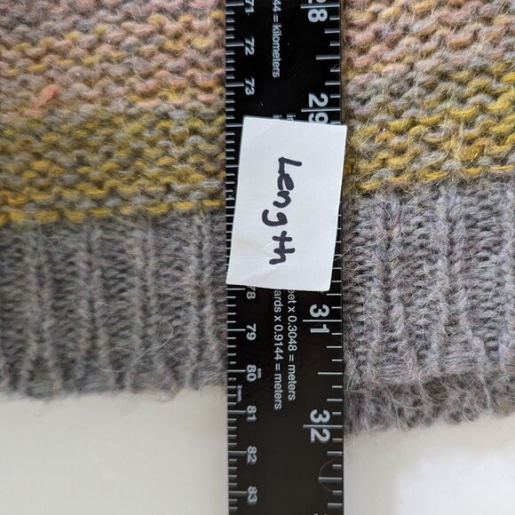 MOTH Anthropologie Rinda Rainbow Mohair Knit Long Duster Cardigan Vest XS/S - Picture 11 of 12